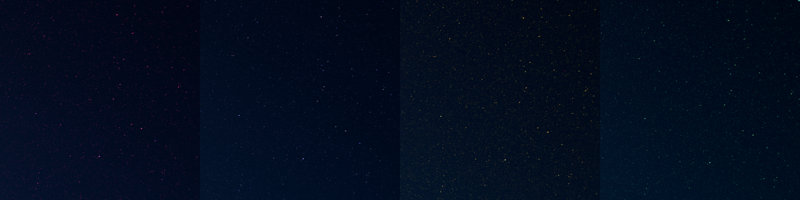 Various stars colors in order
