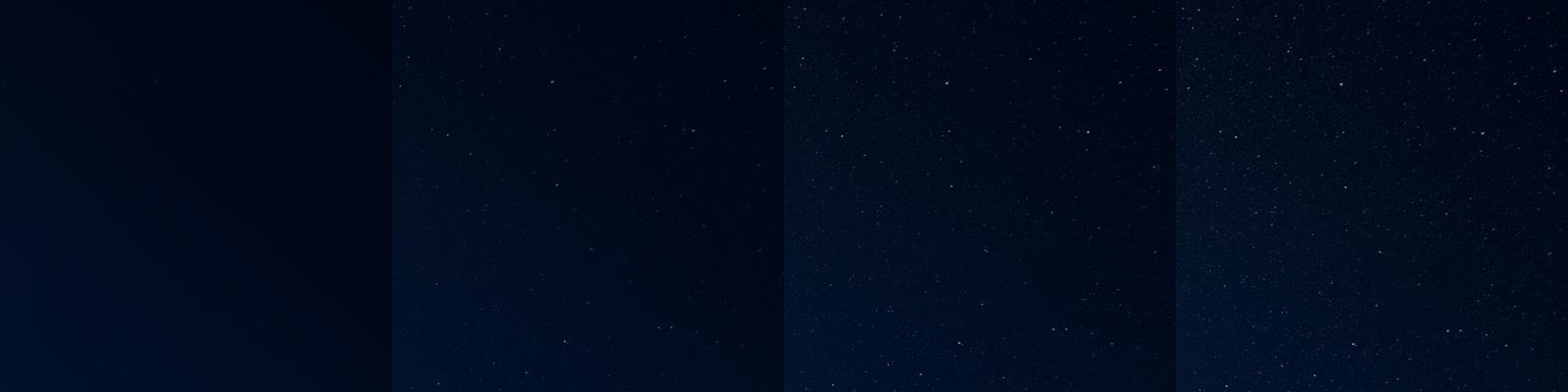 Various stars intensity values in order