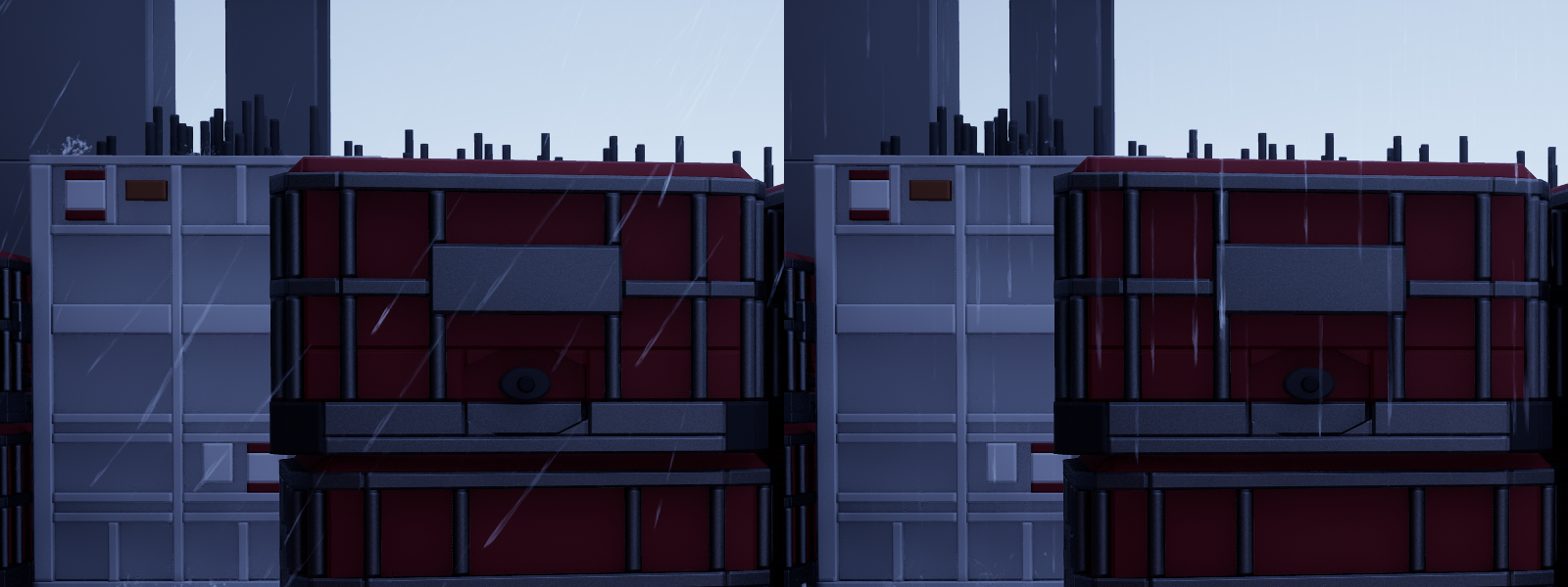 Rain with wind vs. no wind