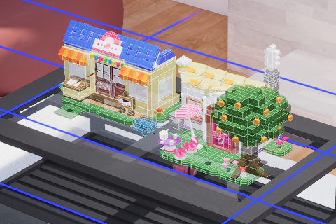 House with the Super grid snap mode in horizontal orientation