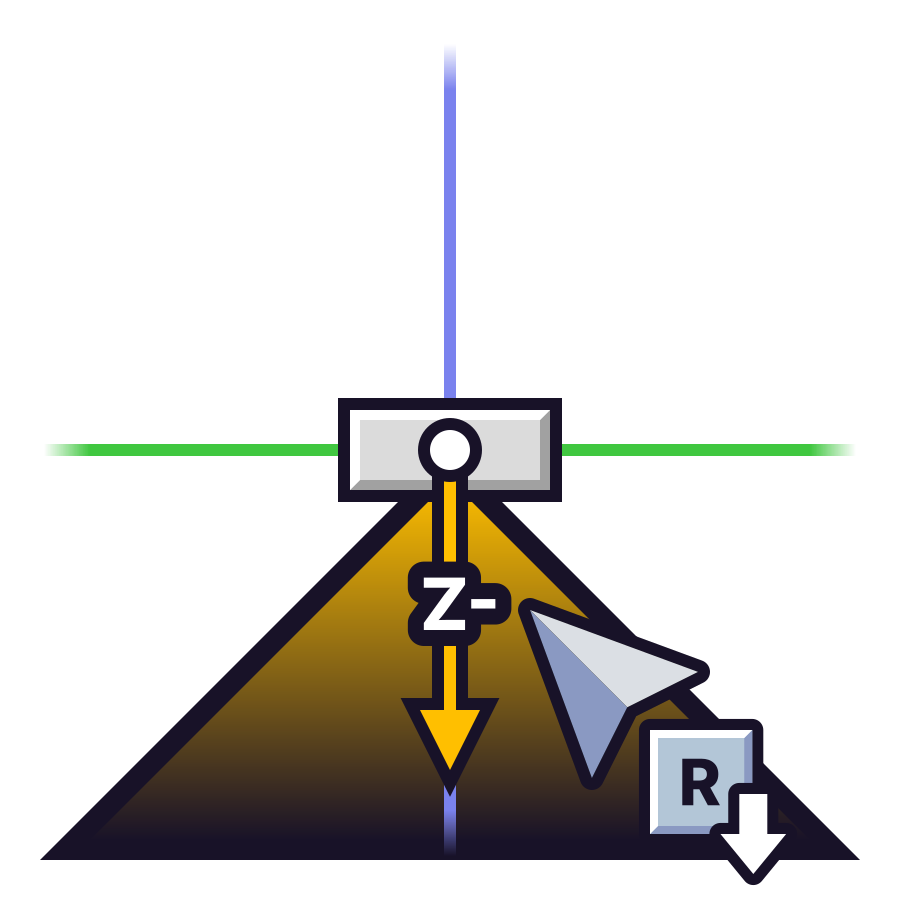 Orienting a brick upside down (Z-)