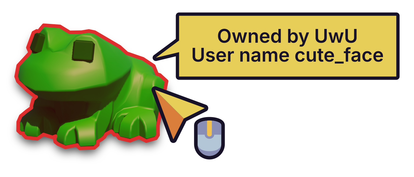 Fetching the owner's name and username of this frog brick