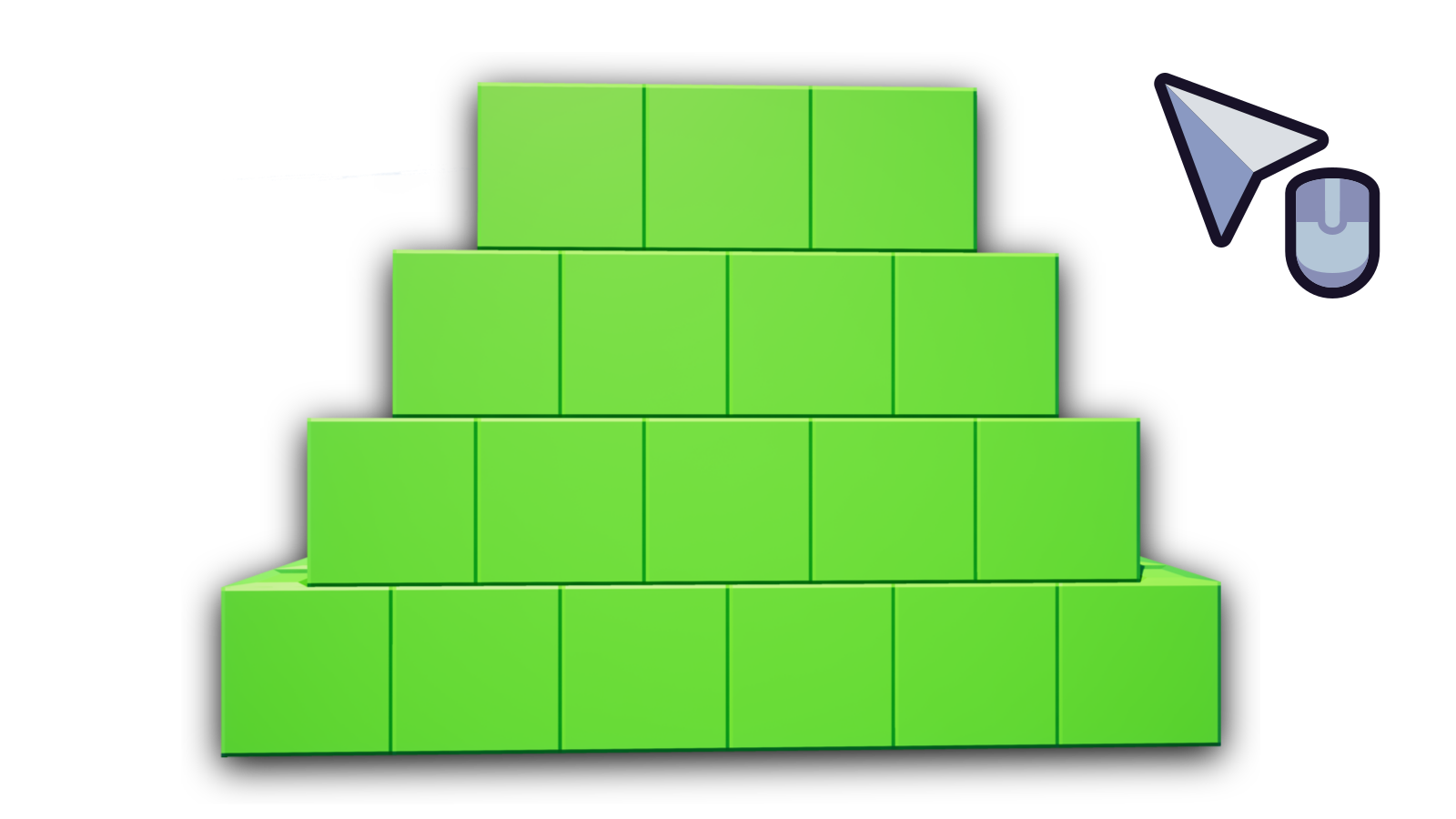Bricks after fill painting