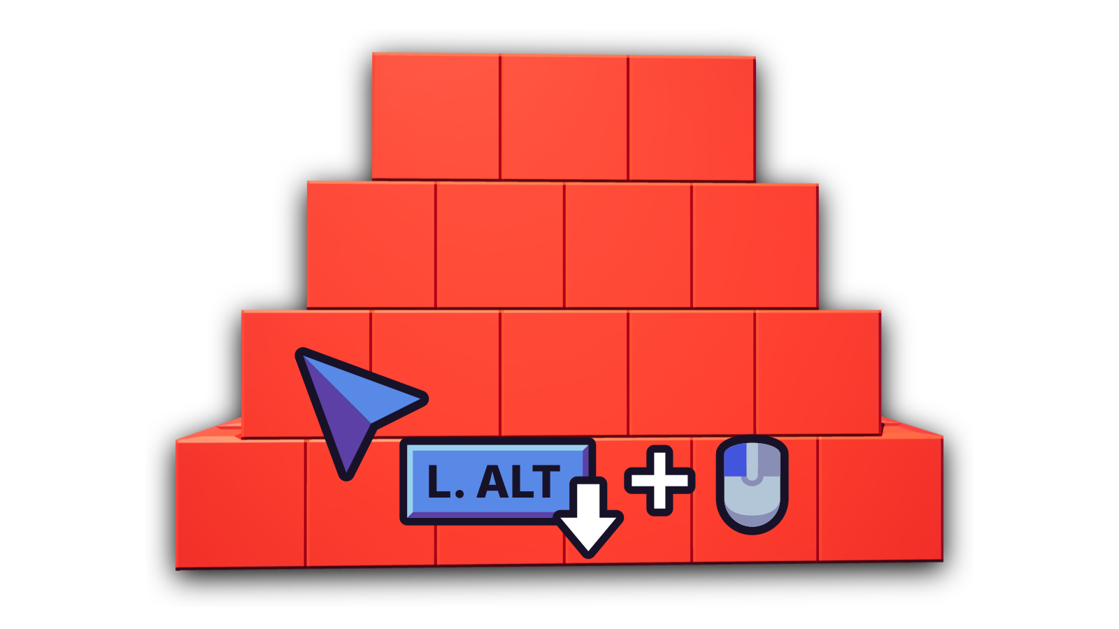 Bricks before fill painting