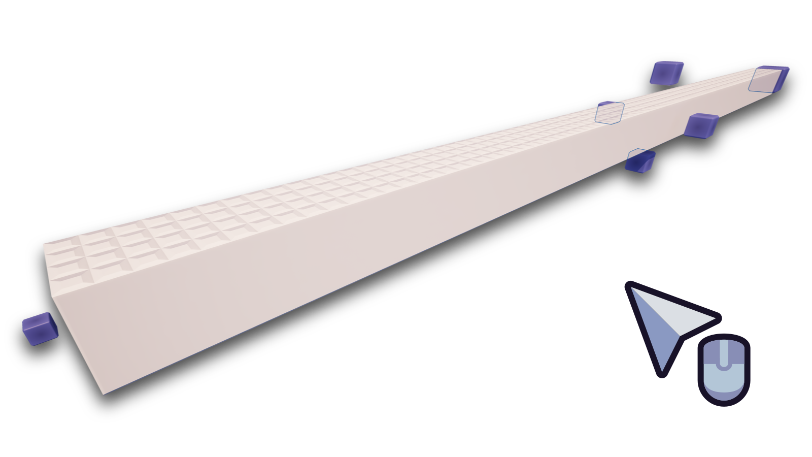 A brick selected with the Resizer after using maximum resize.