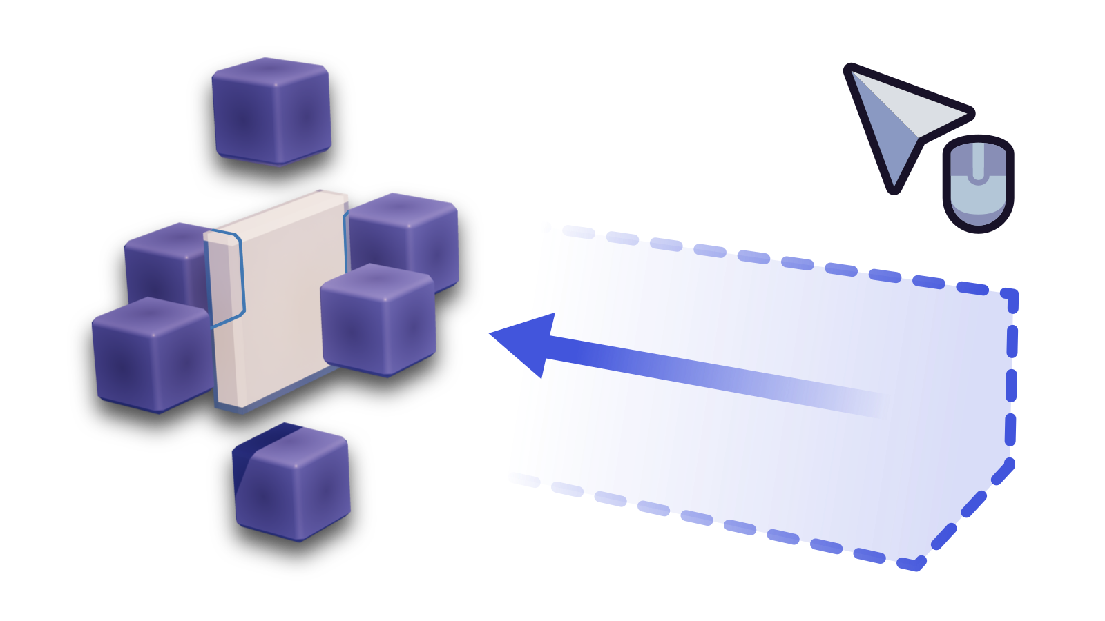A brick selected with the Resizer after using minimum resize.