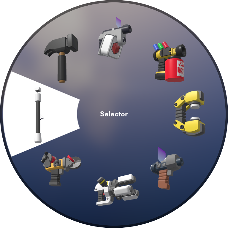 Selector on the left of the Tool Wheel