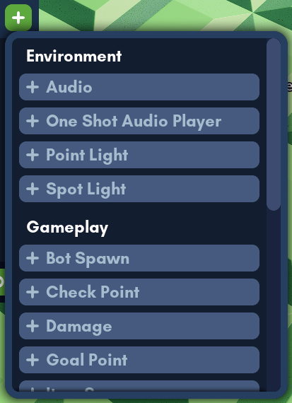List of attachable components