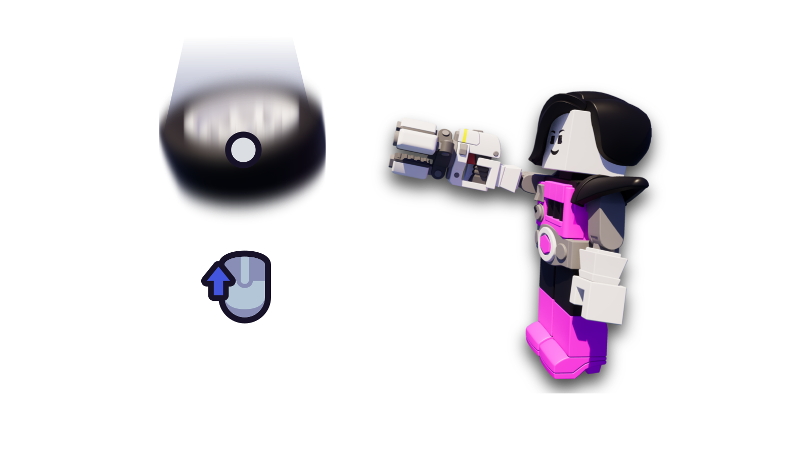 An entity getting dropped by the Manipulator